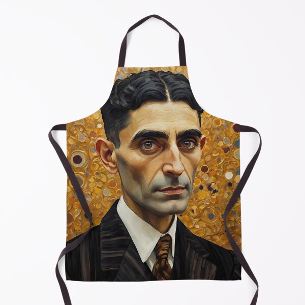 Item preview, Franz Kafka as Gustav Klimt Style Oil Painting designed and sold by OzzFrequency.