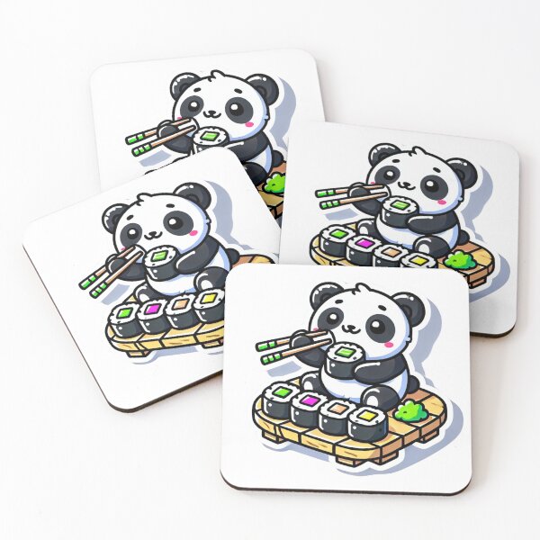 Artikelvorschau, Chibi-Panda isst Bambussushi entworfen und verkauft von LuzCobal.