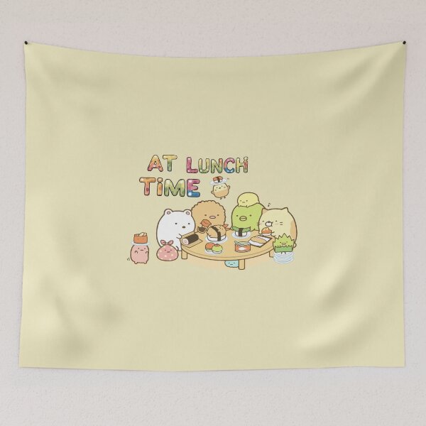 Item preview, Sumikko Gurashi At Lunch Time | Adorable Kawaii Dining Scene | Cute Characters | Japanese Pop Culture designed and sold by FEBRICAST.