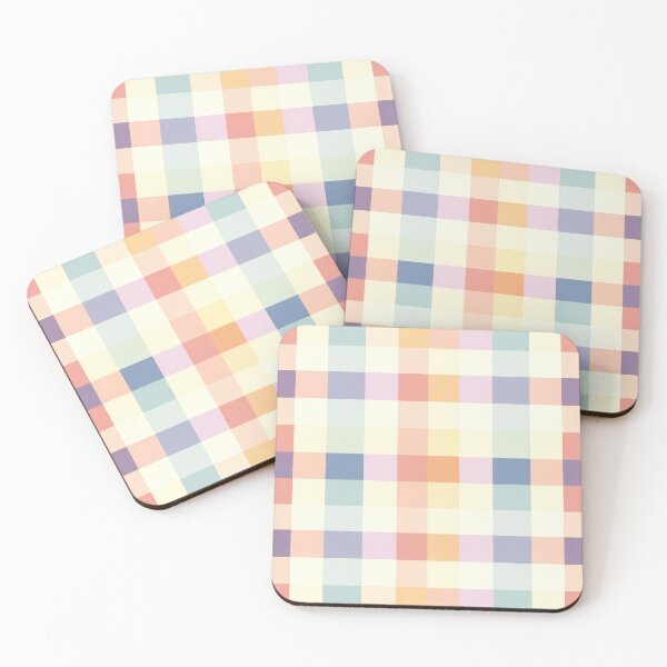 Item preview, Gingham Pattern 4 painterly checkered design designed and sold by LD ART.