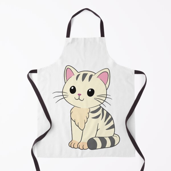 Item preview, Gato sentado con rayas blancas - AA0061 designed and sold by LionsHut.