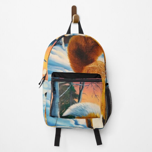 Item preview, Fox Portrait. Winter season, snowy fox, vintage fox, fox painting, Paul Gauguin style designed and sold by FoxVibes.