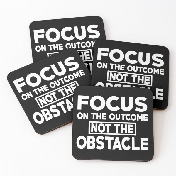 Item preview, FOCUS ON THE OUTCOME NOT THE OBSTACLE designed and sold by BandiRock.