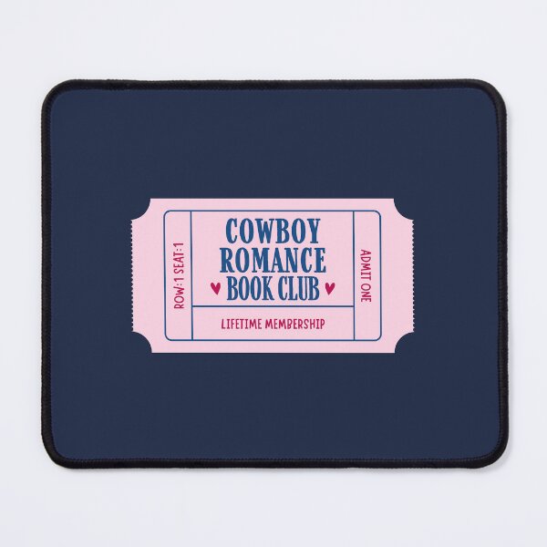 Item preview, Cowboy romance book club ticket - pink designed and sold by Neadoodles.