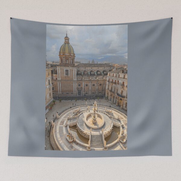 Item preview, Italy. Sicily. Palermo. Piazza Pretoria. View from St.Catherine Chiesa.  designed and sold by vadim19.
