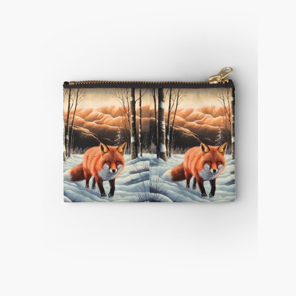 Artikelvorschau, Fuchs-Porträt. Wintersaison, Schneefuchs, Vintage-Fuchs, Fuchs-Malerei, Paul Gauguin-Stil entworfen und verkauft von FoxVibes.