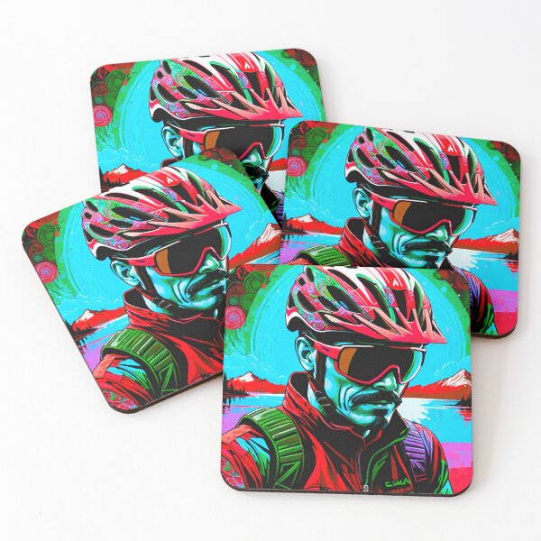 Item preview, Safety First: MTB Rider with Helmet designed and sold by GrizzlyCollective.