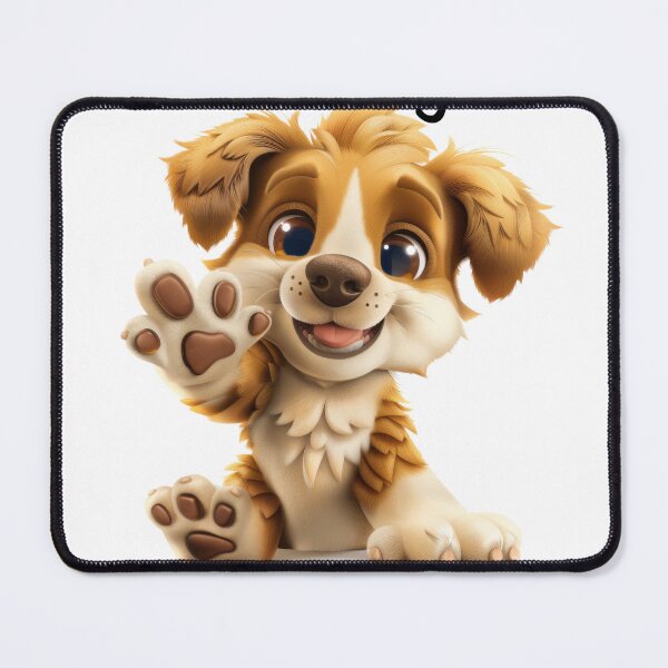 Item preview, Totally Paw-some Cute Dog Holding It's Paw Up designed and sold by Wormy-23.