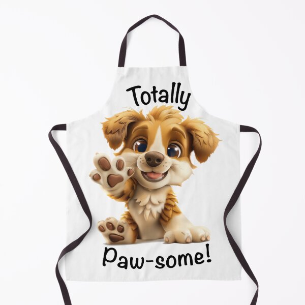 Item preview, Totally Paw-some Cute Dog Holding It's Paw Up designed and sold by Wormy-23.