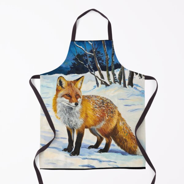 Artikelvorschau, Fuchs-Porträt. Wintersaison, Schneefuchs, Vintage-Fuchs, Fuchs-Malerei, Paul Gauguin-Stil entworfen und verkauft von FoxVibes.