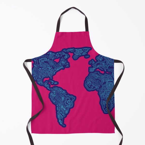 Item preview, world map topographic designed and sold by NiamLab.