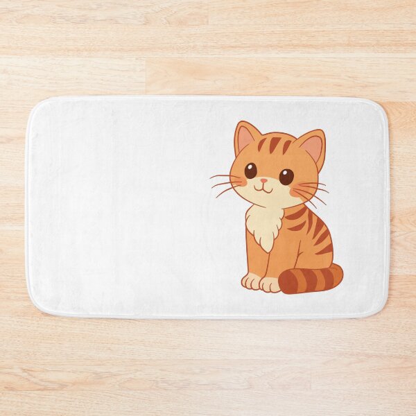 Item preview, Orange striped sitting cat - AA0062 designed and sold by LionsHut.