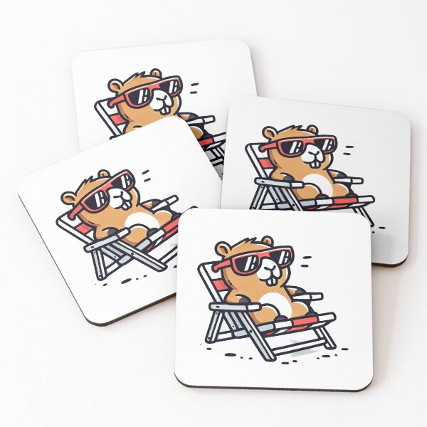 Item preview, Chibi capybara wearing sunglasses designed and sold by LuzCobal.