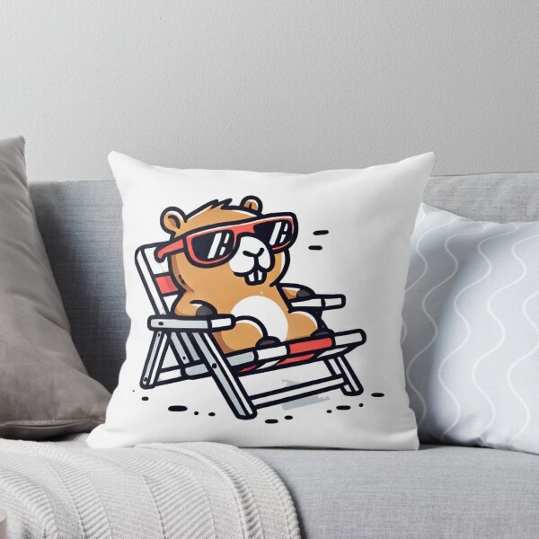 Item preview, Chibi capybara wearing sunglasses designed and sold by LuzCobal.