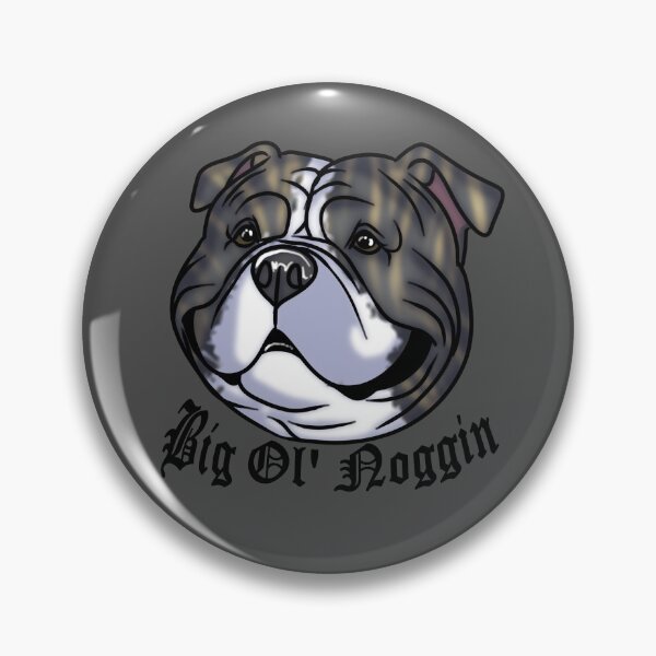 Item preview, ||Big Ol' Noggin|| American Bully Sticker - Blue designed and sold by Bullyscape.