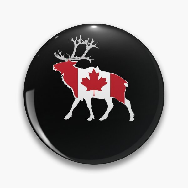 Item preview, Maple Leaf Patriotic Caribou Canada Flag  designed and sold by Smix Pixels.