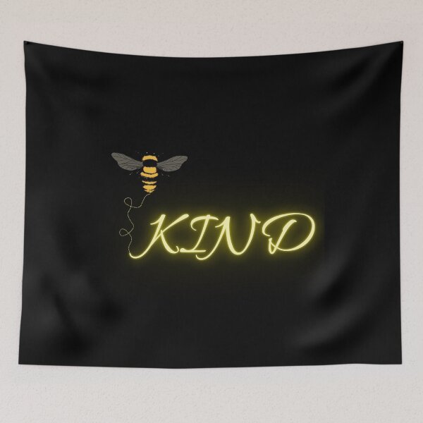 Item preview, Bee Kind Be Kind Bumble Bee Positive Teacher Anti Bully Inspirational Unisex V Neck Graphic Tee T-Shirt designed and sold by blackBubble1.
