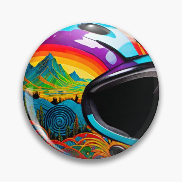 Item preview, Art in Motion: Mega Detailed MTB Helmet designed and sold by GrizzlyCollective.
