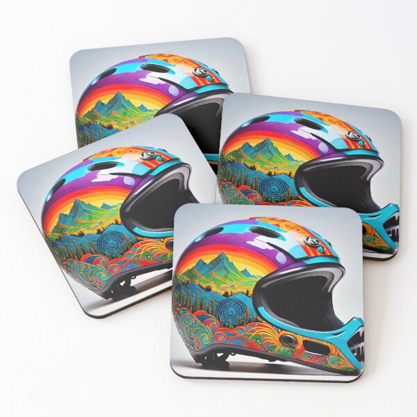 Item preview, Art in Motion: Mega Detailed MTB Helmet designed and sold by GrizzlyCollective.