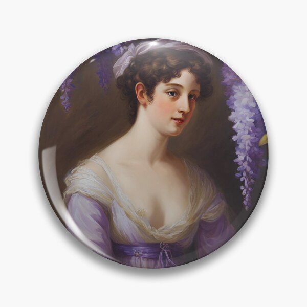 Item preview, Regency Lady Portrait Wisteria  designed and sold by CyberArtistOne.