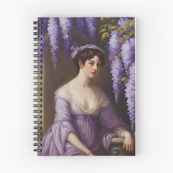 Item preview, Regency Lady Portrait Wisteria  designed and sold by CyberArtistOne.