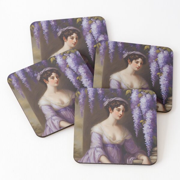 Item preview, Regency Lady Portrait Wisteria  designed and sold by CyberArtistOne.