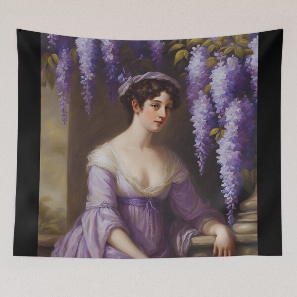 Item preview, Regency Lady Portrait Wisteria  designed and sold by CyberArtistOne.