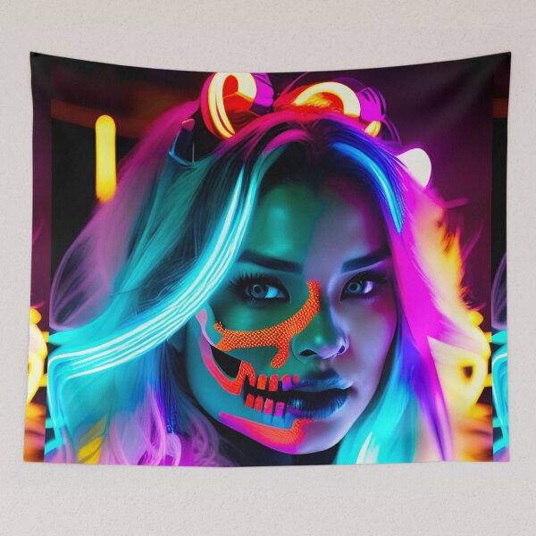 Item preview, Neon Pinup Girl  designed and sold by MatrixTattoo.