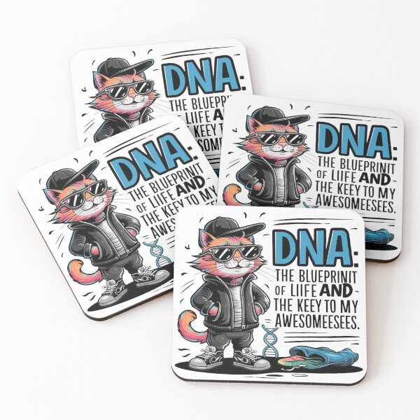 Item preview, Genetic Swagger: The Cool Cat Chronicles. " DNA: The Blueprint Of Life And The Key To My Awesomeness." designed and sold by AmziLife.