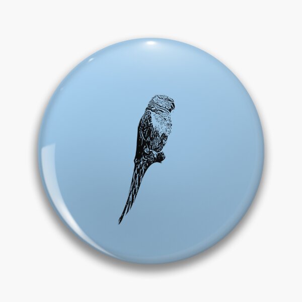 Item preview, Rose-ringed Ring-necked Parakeet Black Design  designed and sold by designsasstultd.