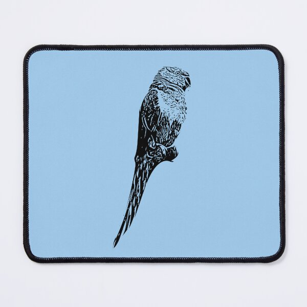 Item preview, Rose-ringed Ring-necked Parakeet Black Design designed and sold by designsasstultd.