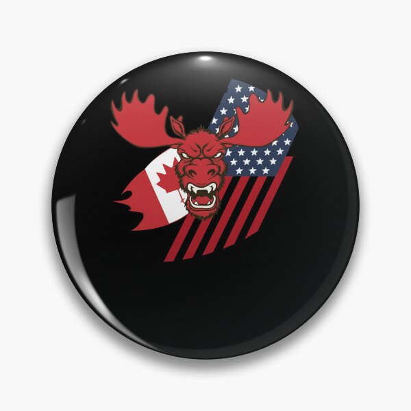 Item preview,  Maple Leaf Patriotic Moose Canada USA Flag  designed and sold by Smix Pixels.
