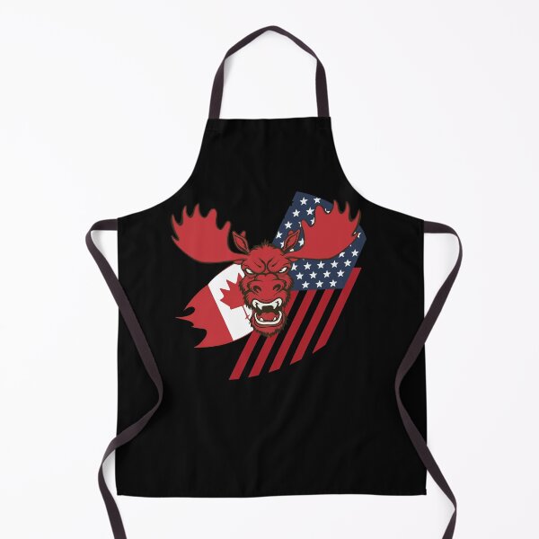 Item preview,  Maple Leaf Patriotic Moose Canada USA Flag  designed and sold by Smix Pixels.