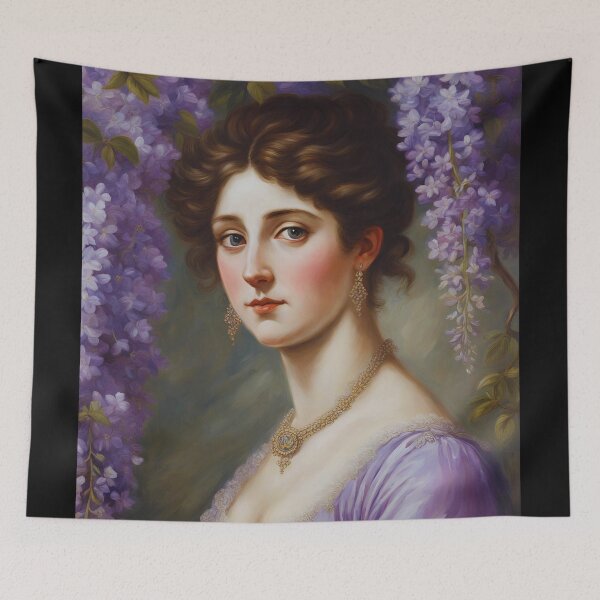 Item preview,  Regency Lady Portrait Wisteria  designed and sold by CyberArtistOne.