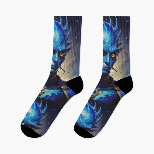Item preview, Blue Alien Elf King Superhero designed and sold by TheArtOfPat.