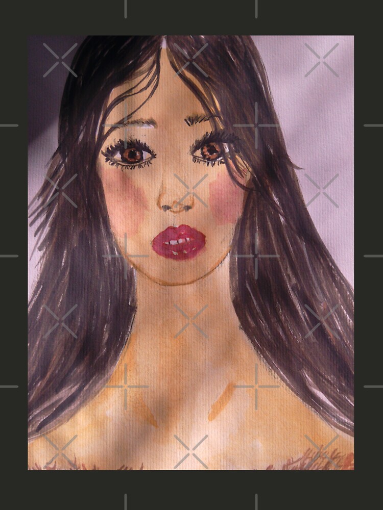Portrait Of a Girl With a Red Lip by IvanaKada