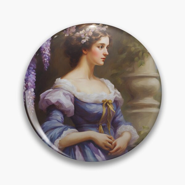 Item preview, Regency Lady Portrait Wisteria  designed and sold by CyberArtistOne.
