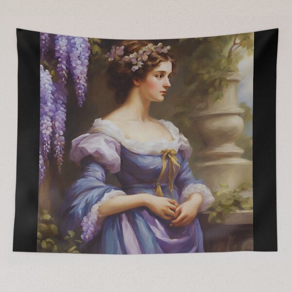 Item preview, Regency Lady Portrait Wisteria  designed and sold by CyberArtistOne.