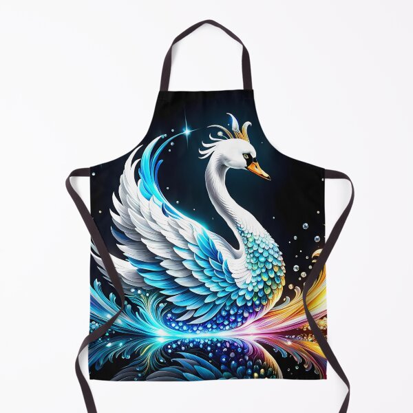Item preview, Crystal Swan Statue, Ai Generated Art  designed and sold by ACC .