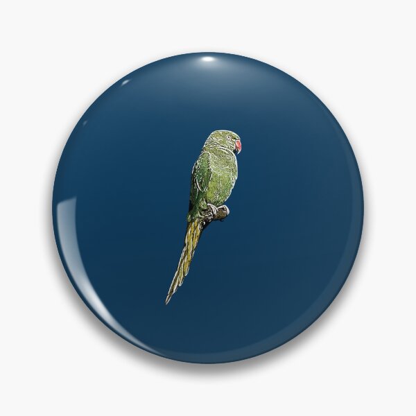 Item preview, Rose-ringed Ring-necked Parakeet White Alternate Design  designed and sold by designsasstultd.