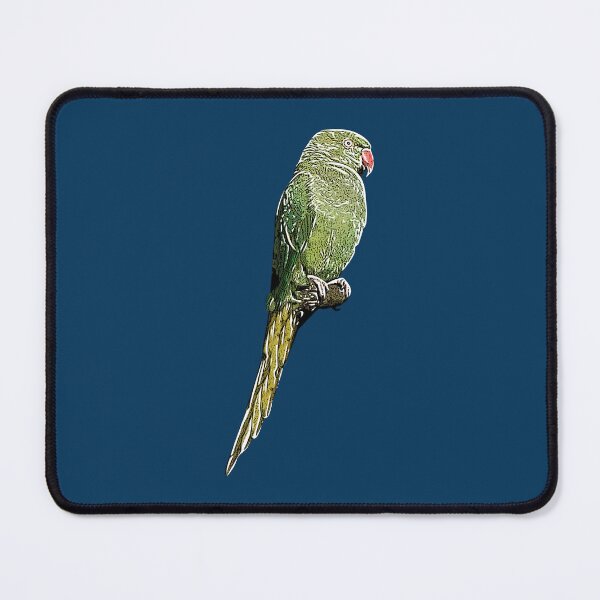 Item preview, Rose-ringed Ring-necked Parakeet White Alternate Design designed and sold by designsasstultd.