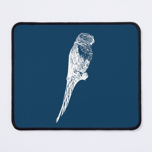 Item preview, Rose-ringed Ring-necked Parakeet White Design designed and sold by designsasstultd.