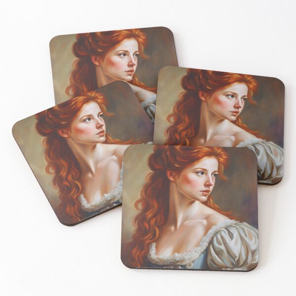 Item preview,  Regency  Red hair Lady Portrait designed and sold by CyberArtistOne.
