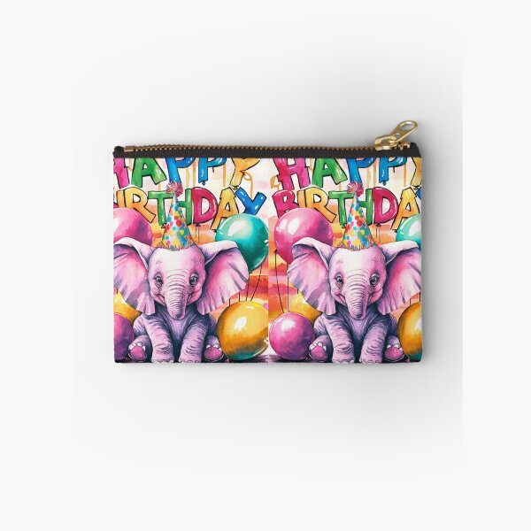 Artikelvorschau, Geburtstagselefant. Geburtstagsfeier, süßer Elefant, Partytier, kleiner Elefant, bunter Elefant, Elefantenzeichnung entworfen und verkauft von ElephantVibes.