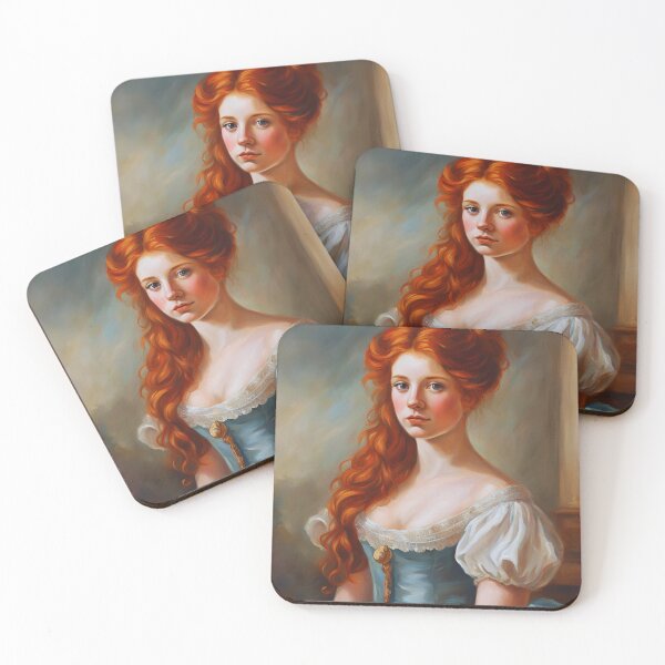 Item preview, Regency  Red hair Lady Portrait designed and sold by CyberArtistOne.