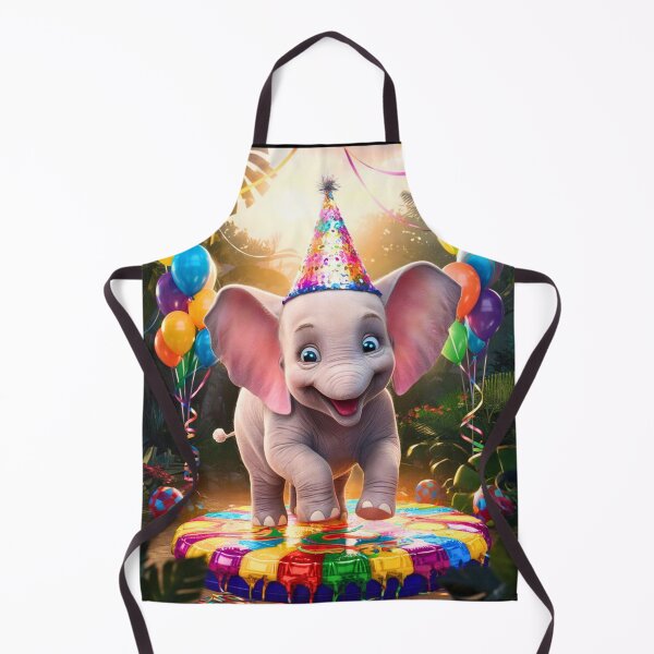 Artikelvorschau, Geburtstagselefant. Geburtstagsfeier, süßer Elefant, Partytier, kleiner Elefant, bunter Elefant, Elefantenzeichnung entworfen und verkauft von ElephantVibes.