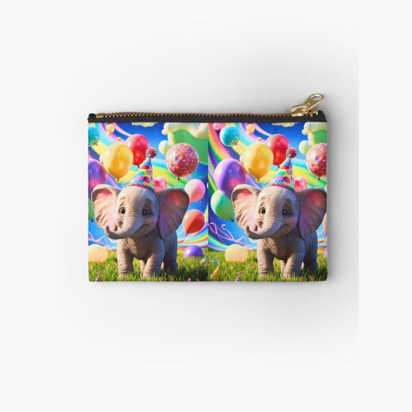 Artikelvorschau, Geburtstagselefant. Geburtstagsfeier, süßer Elefant, Partytier, kleiner Elefant, bunter Elefant, Elefantenzeichnung entworfen und verkauft von ElephantVibes.