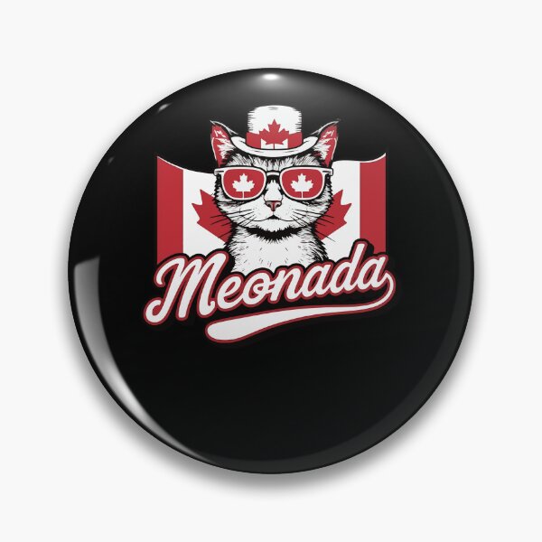 Item preview, Meonada Maple Leaf Patriotic Cat Sunglasses Canada Flag  designed and sold by Smix Pixels.