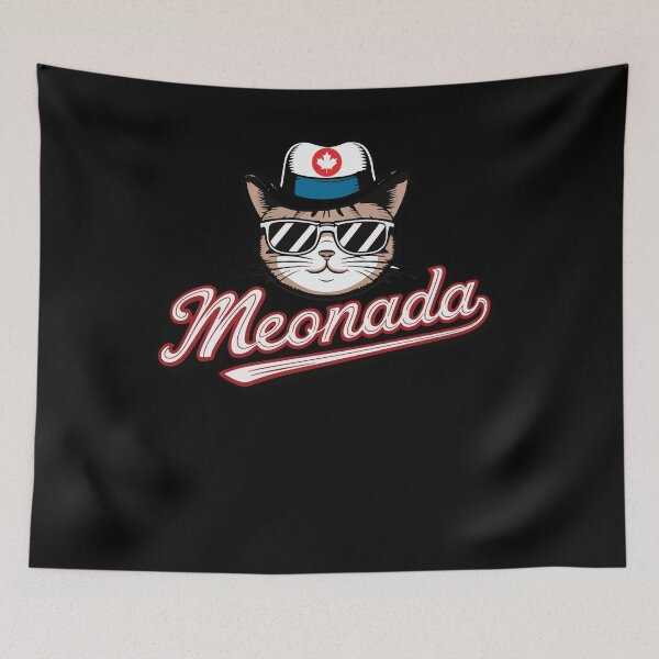 Item preview, Meonada Maple Leaf Patriotic Cat Sunglasses Canada Flag  designed and sold by Smix Pixels.