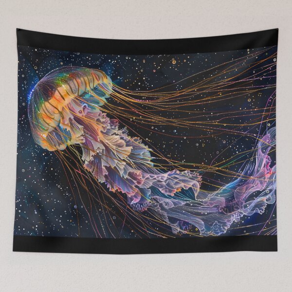 Item preview, Luminescent Threads: Surreal 3D Jellyfish designed and sold by AI-Only Creations.